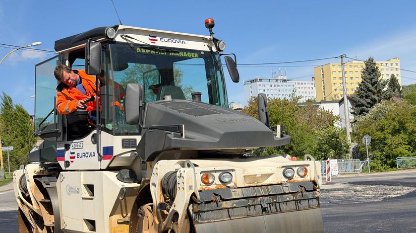 Výstavba kruhovej križovatky v Košiciach na...
