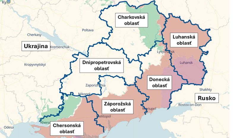 Ukrajinské oblasti najviac postihnuté ruskou...