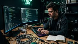 Hacker - obrázok vytvorený AI