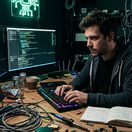 Hacker - obrázok vytvorený AI