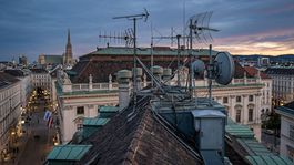 Špionážne antény vo Viedni - obrázok vytvorený AI