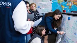 Alexandra Janečková pri plánovaní evakuácie z...