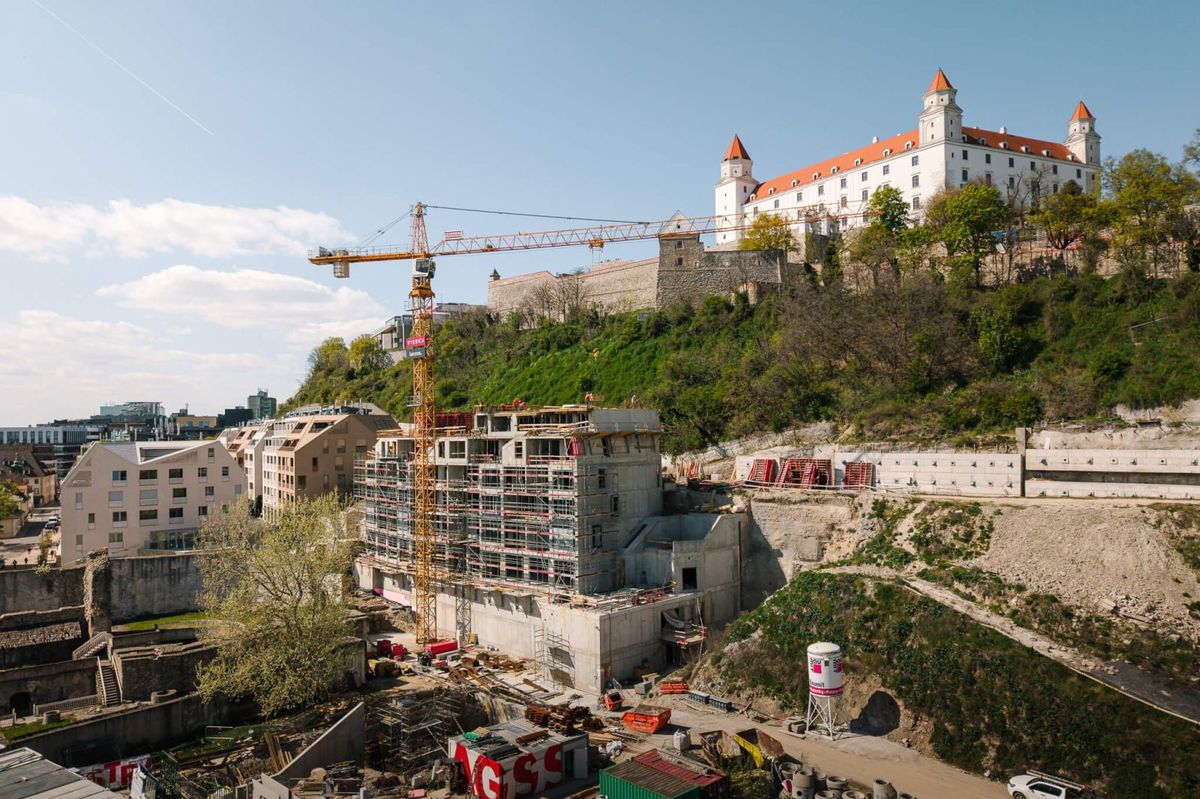 Pohľad na už vystavanú časť projektu Vydrica -...
