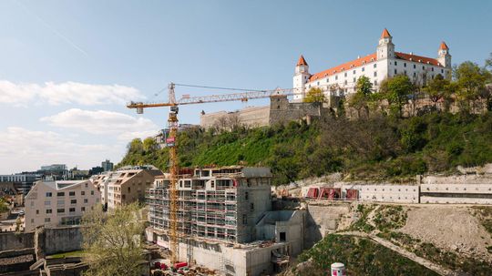 Pohľad na už vystavanú časť projektu Vydrica -...