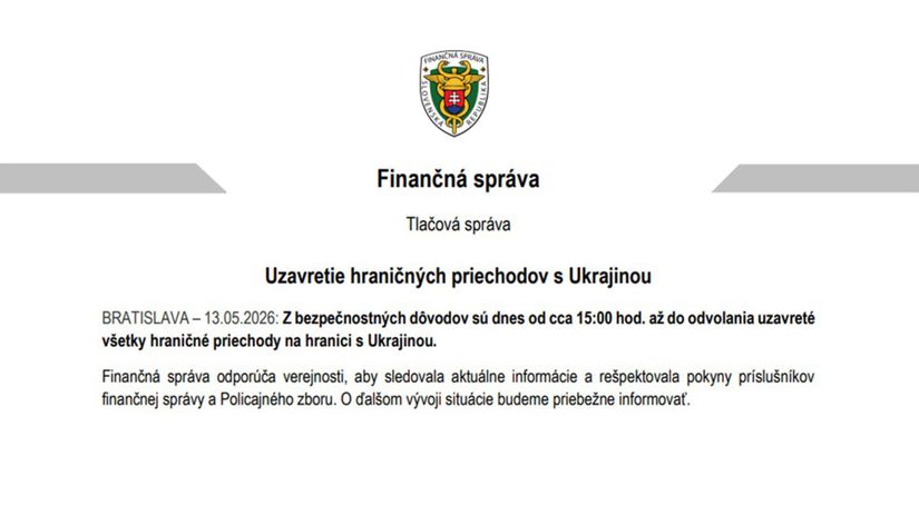 Oznam Finančnej správy Slovenskej republiky o...