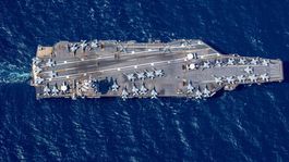 USS Gerald R. Ford 19. marca 2023 v Atlantickom...