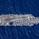 USS Gerald R. Ford 19. marca 2023 v Atlantickom...