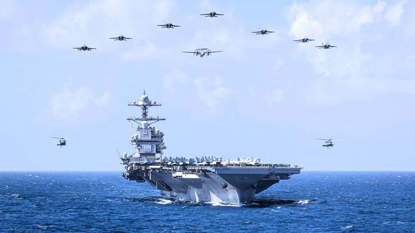 Americká lietadlová loď USS Gerald R. Ford v...