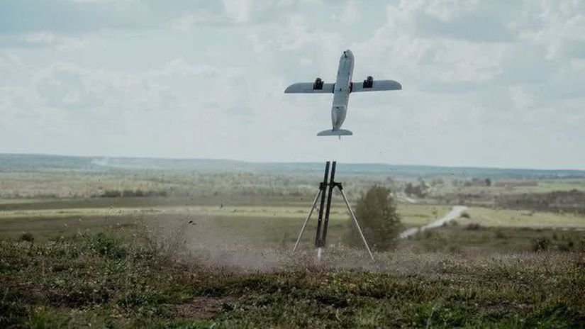 Vzlet ukrajinského dronu