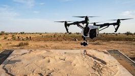 Afrika a dron - obrázok vytvorený AI
