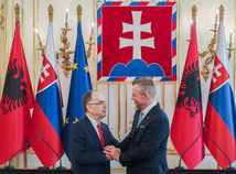 SR prezident Pellegrini Albánsko Begaj návšteva prijatie TK B