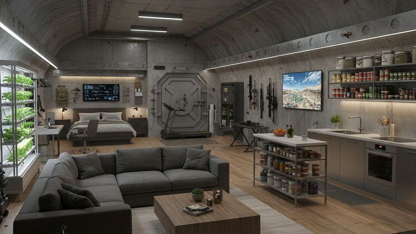 Súkromný podzemný bunker - obrázok vytvorený AI