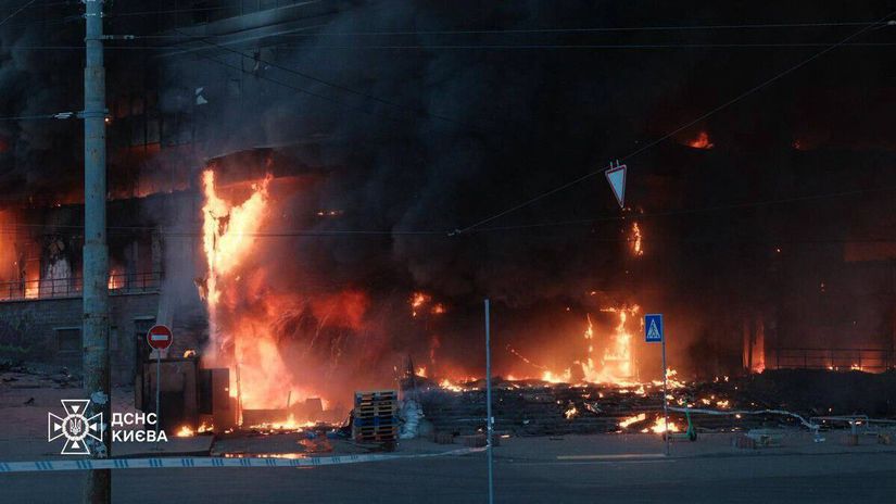 Kyjev po ruskom útoku 24. mája 2026