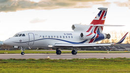 Britské vládne lietadlo Falcon 900LX