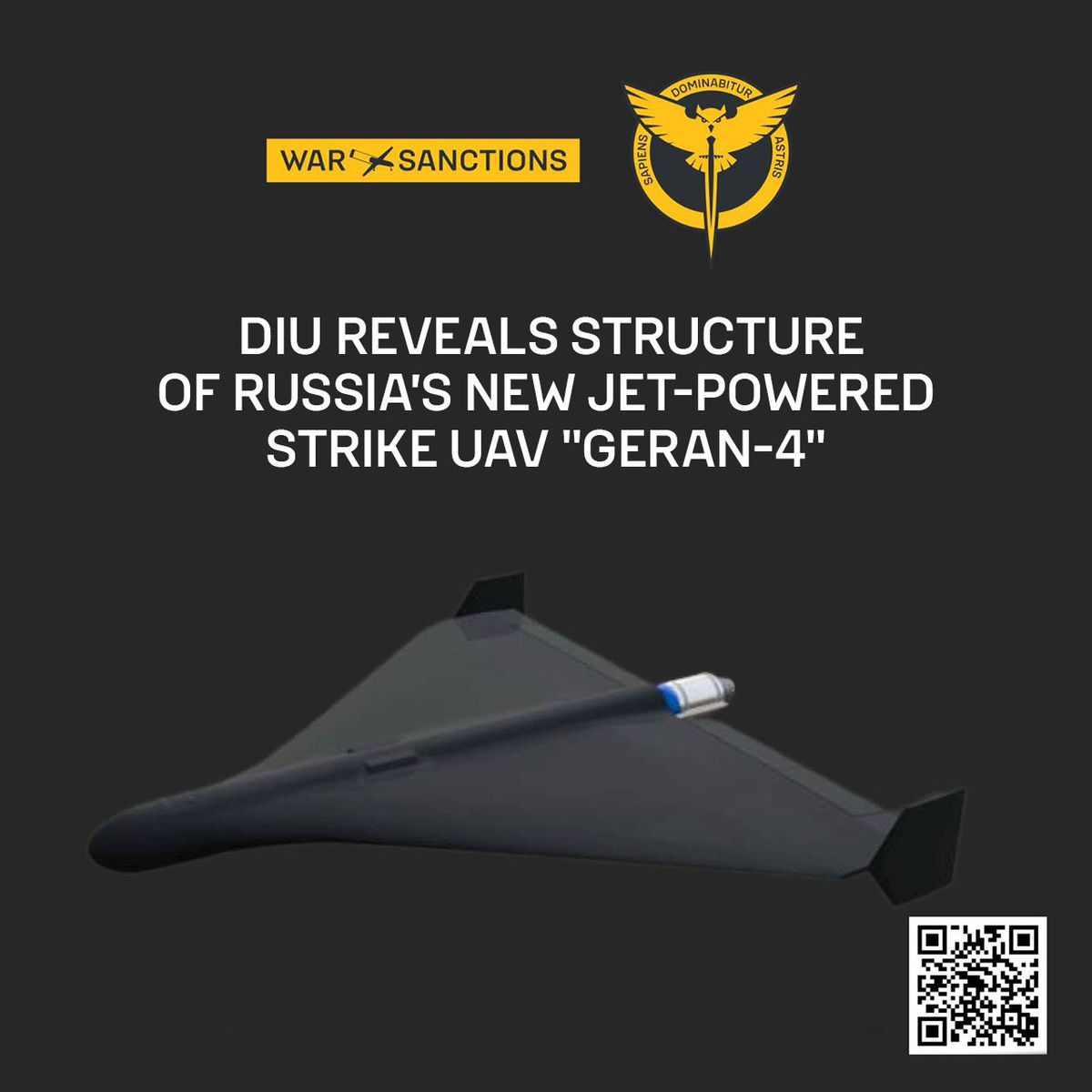 Nový ruský prúdový dron Geran-4 v materiáloch...