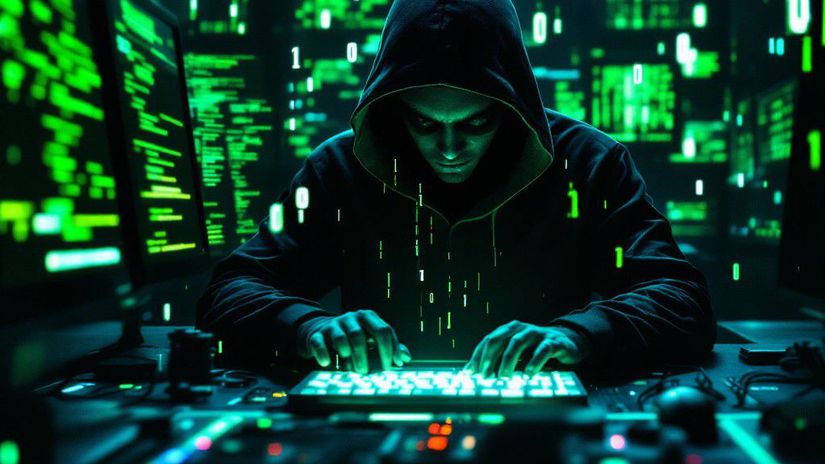 Hackerský útok - obrázok vytvorený AI
