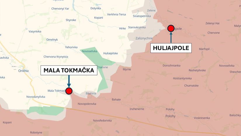 Mala Tokmačka a Huljajpole, Ukrajina 25. mája...