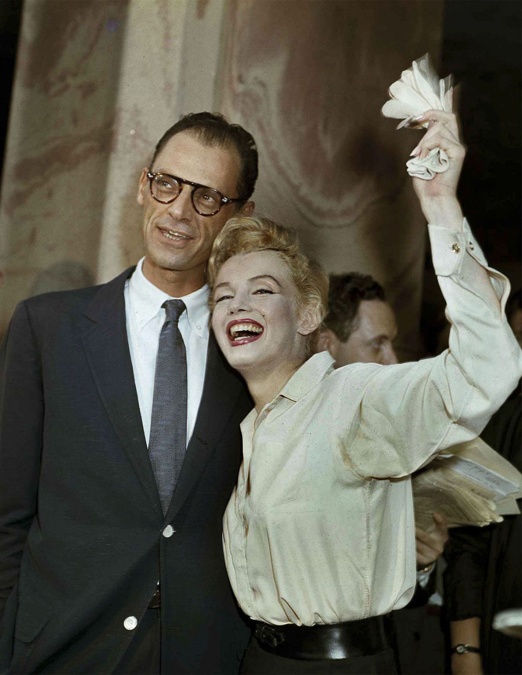Marilyn Monroe s tretím manželom. Bol ním...