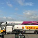 WizzAir, lietadlo, letecký beznín, palivo, letisko
