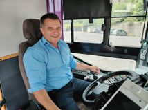 Milan Sýkora, vodič, autobus, Krupina
