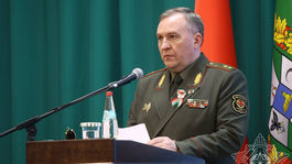 Bieloruský minister obrany Viktor Chrenin