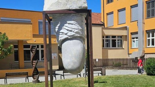 Čo vám prvé napadne pri pohľade na túto sochu? Dielo pri škole pobúrilo mesto, radnica reaguje