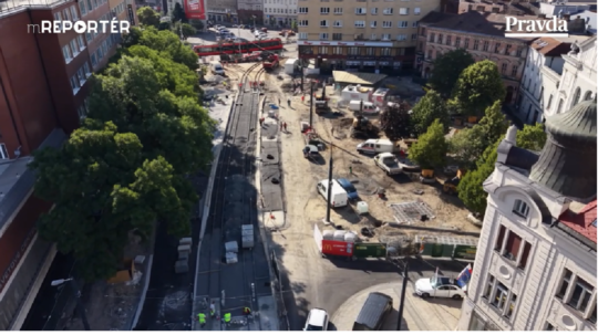 Exkluzívne zábery na masívny projekt v Bratislave. Obnova centra pokračuje v plnom prúde