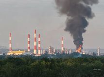 Novokujbyševsk po ukrajinskom útoku 10. júna 2026