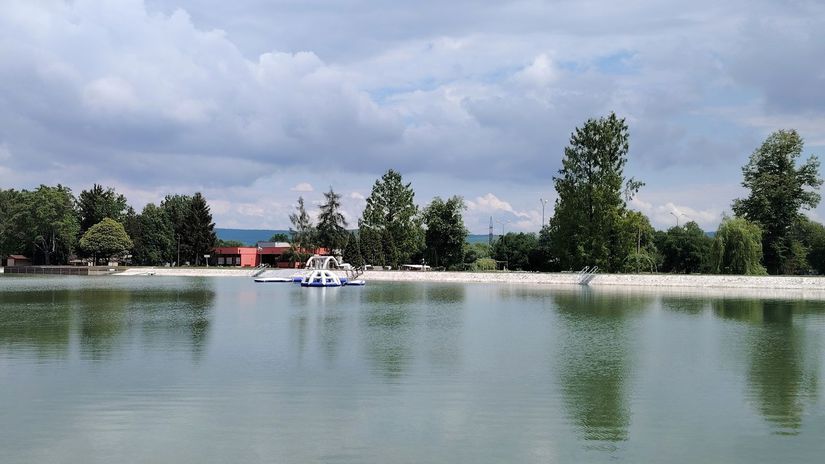 The swimming pool in Tornali offers unique water without...