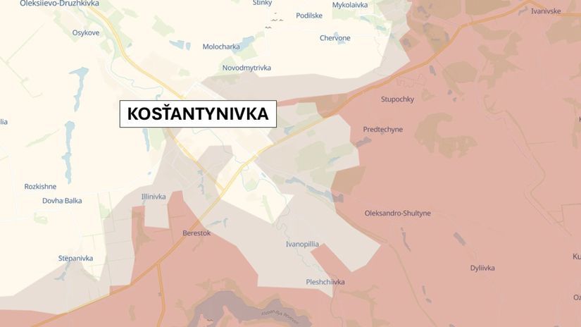 Kosťantynivka, Ukrajina 13. júna 2026 podľa...