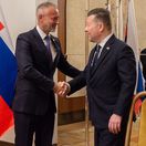 ČR SR Praha Raši návšteva Okamura NRSR