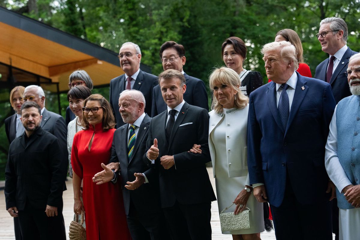 Donald Trump s európskymi lídrami a ďalšími...