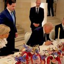 Donald Trump, Emmanuel Macron