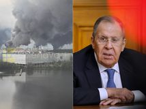 Lavrov, horiaca Moskva