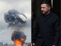 Zelenskyj, odpálený dekel