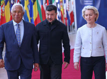 Costa, Zelenskyj, von der Leyenová