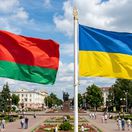 Bieloruská a ukrajinská vlajka - obrázok vytvorený AI