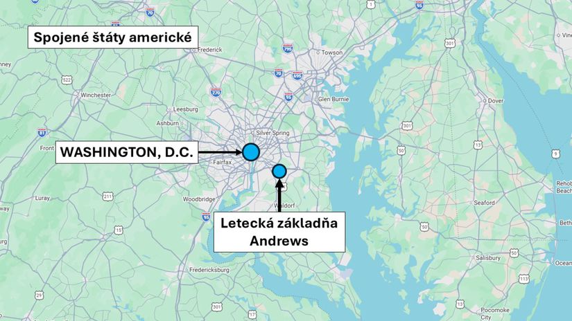 Letecká základňa Andrews, Maryland, USA, na...