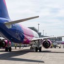 lietadlo, Wizz Air, letisko, lietanie, doprava, cestovanie, dovolenka