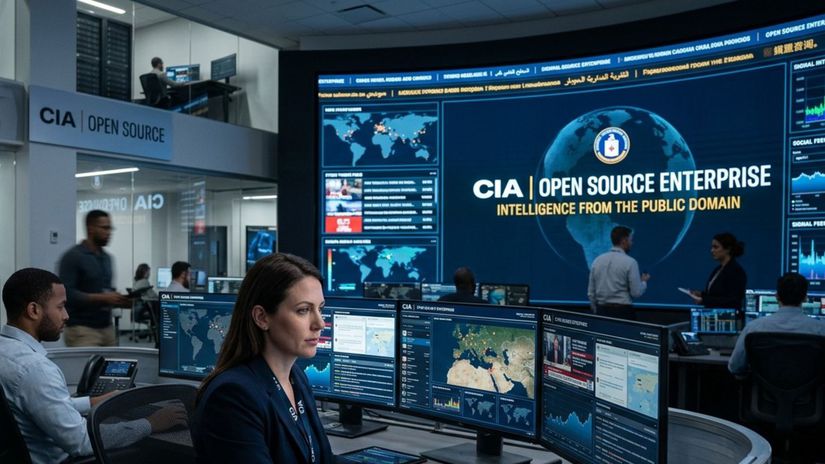 CIA OSINT - obrázok vytvorený AI