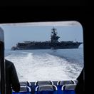 Warship / Navy aircraft carrier USS Nimitz /